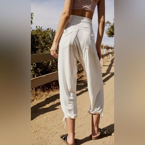 Free People Movement Joggers Ankle Tie, Harlem Drop Crotch Pants Size XS - Picture 12 of 13